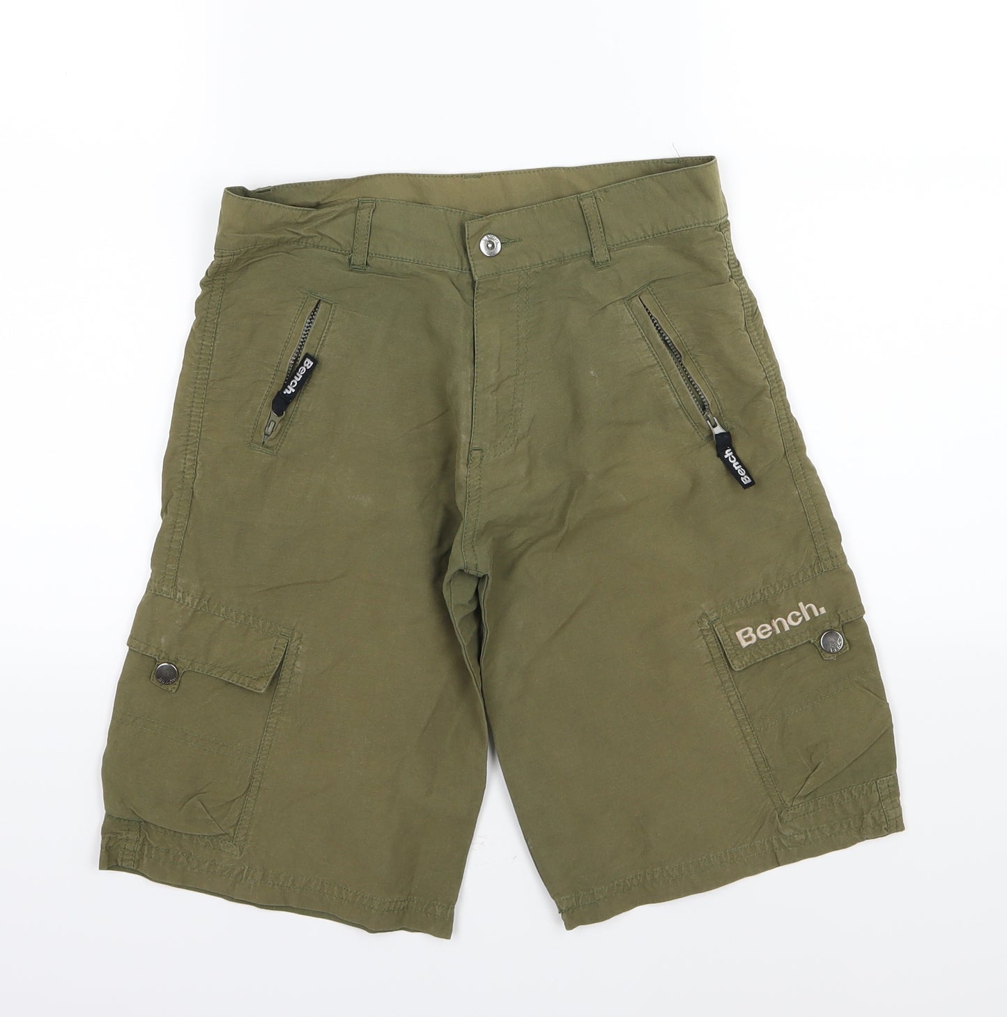 Bench Boys Green   Cargo Shorts Size 11-12 Years