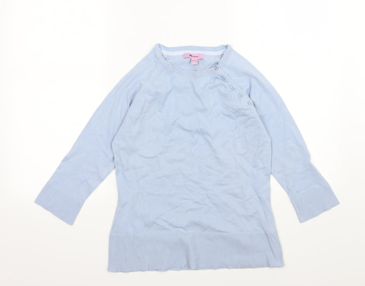 Monsoon Womens Blue  Knit Pullover Jumper Size 12