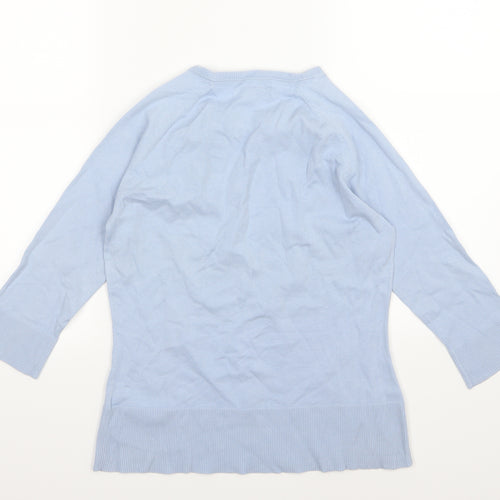 Monsoon Womens Blue  Knit Pullover Jumper Size 12
