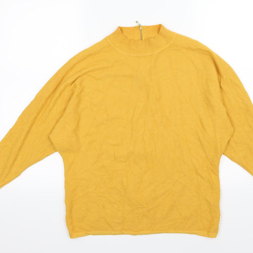 Primark Womens Yellow  Knit Pullover Jumper Size M