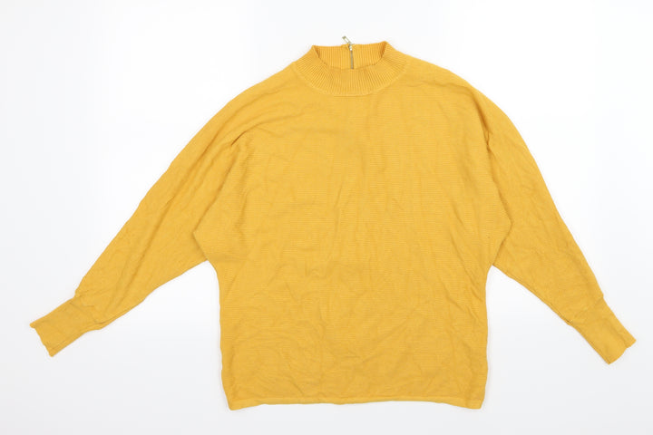 Primark Womens Yellow  Knit Pullover Jumper Size M
