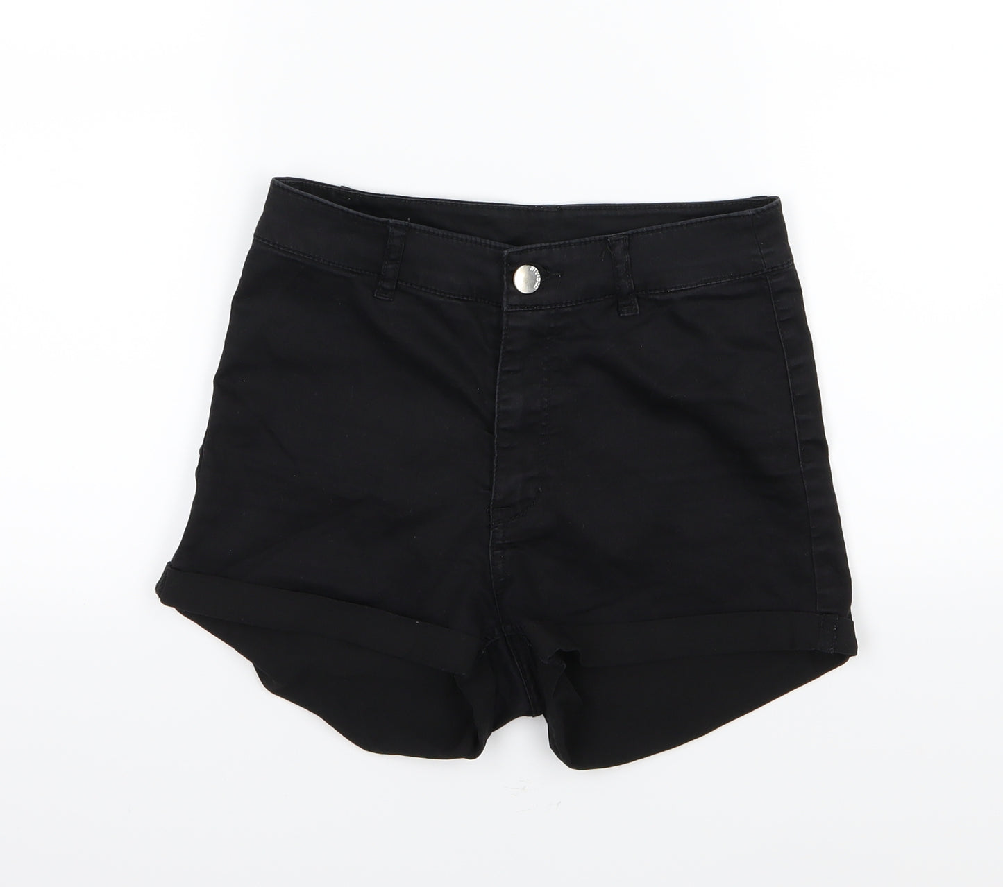 Divided by H&M Womens Black  Denim Mom Shorts Size 8