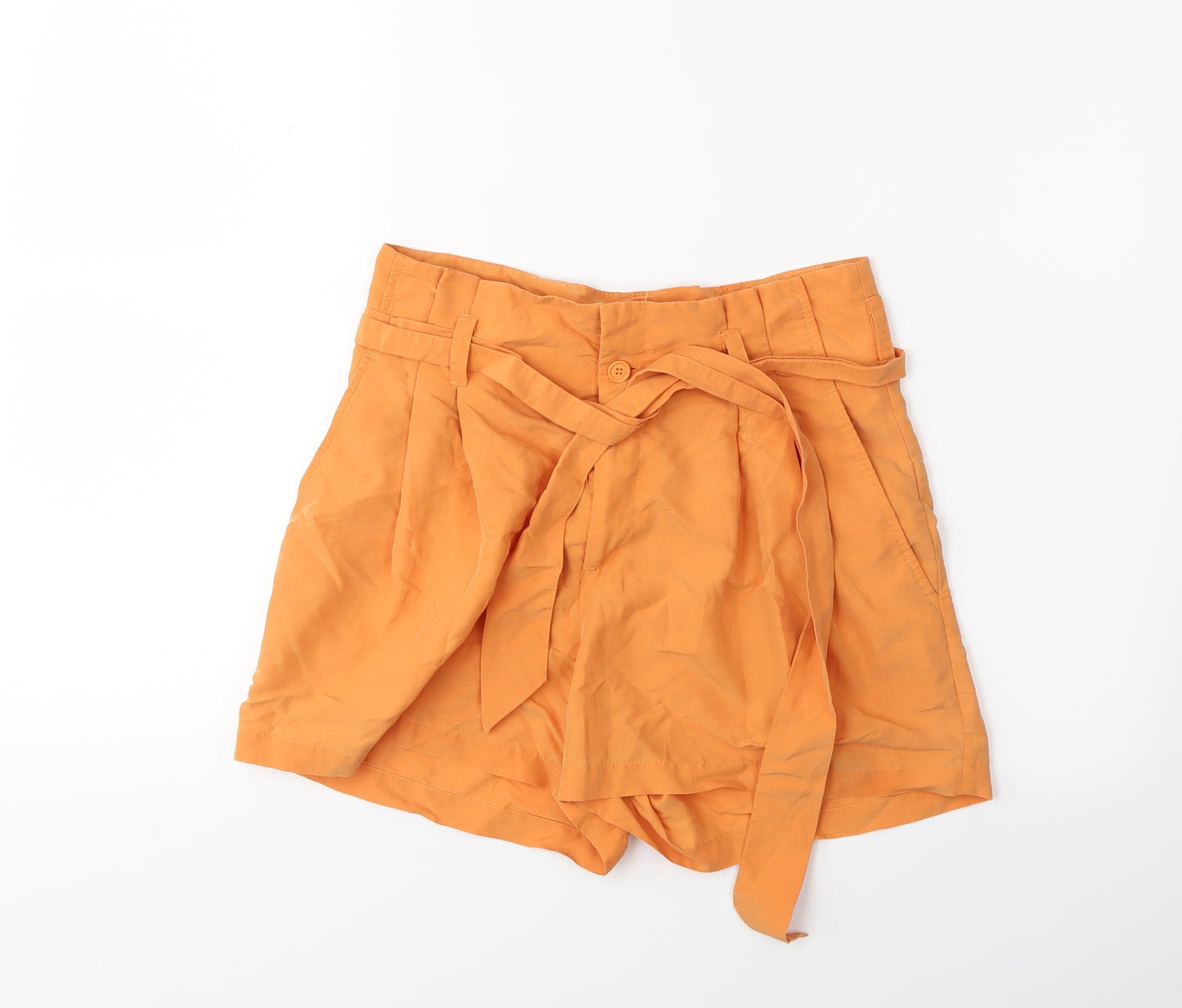 H&M Womens Orange   Bermuda Shorts Size 8