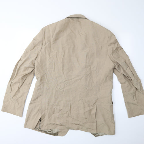Jaeger Mens Beige   Jacket Suit Jacket Size 44