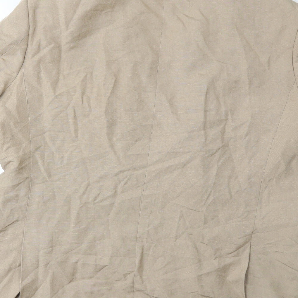 Jaeger Mens Beige   Jacket Suit Jacket Size 44