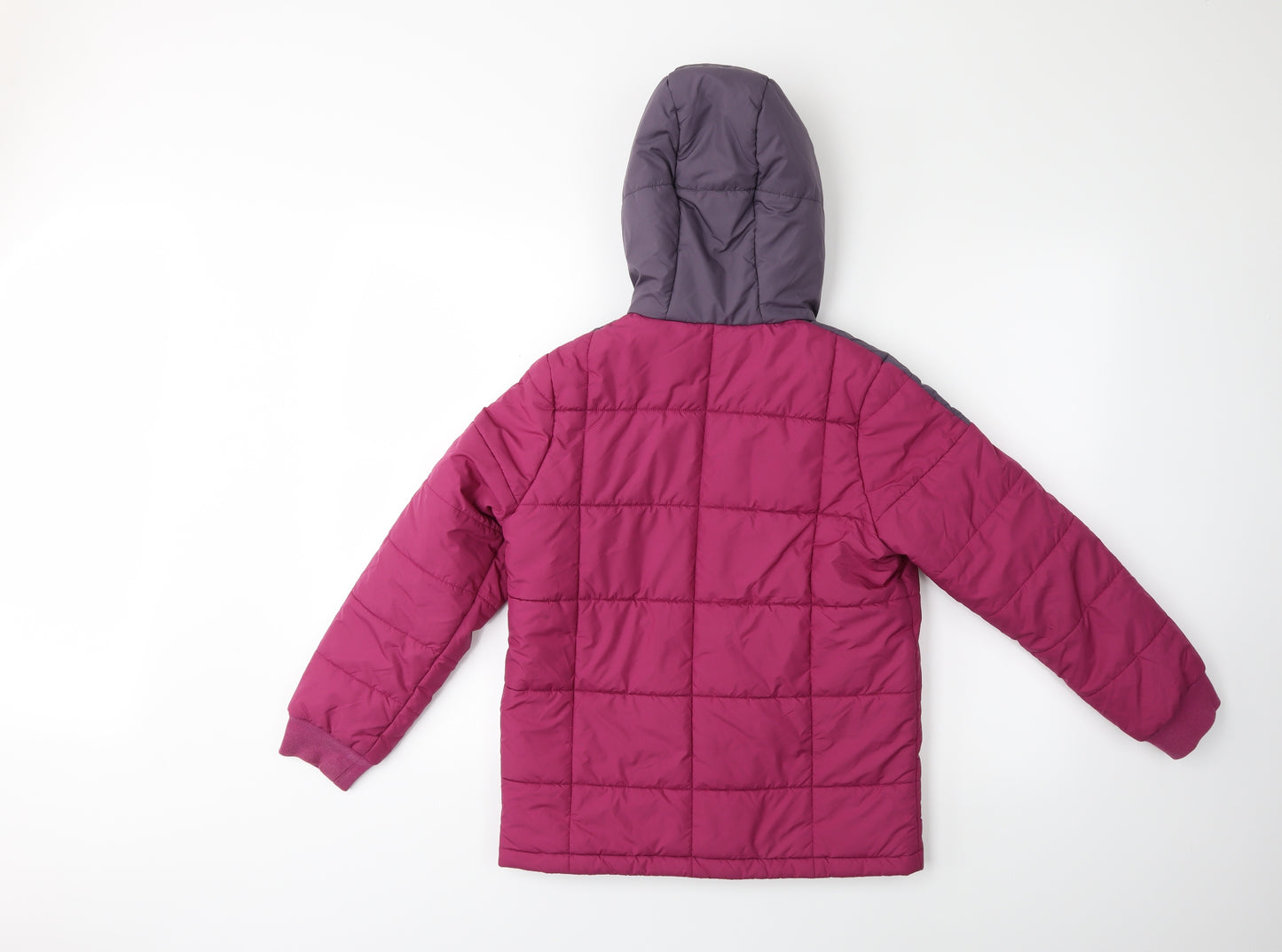 adidas Girls Purple   Puffer Jacket Coat Size 9 Years