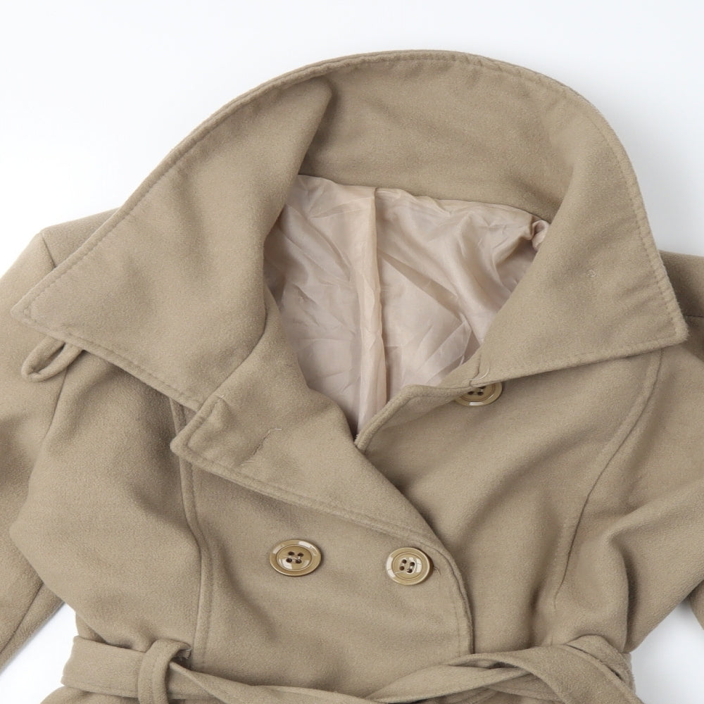 Preworn Womens Beige   Jacket Coat Size 2XL