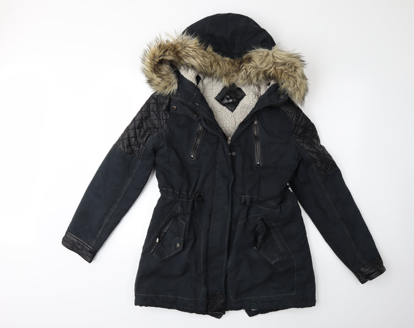 Atmosphere Womens Blue   Parka Coat Size 10