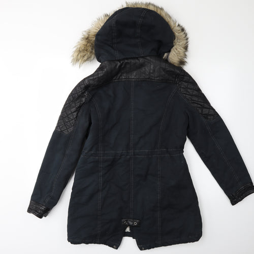 Atmosphere Womens Blue   Parka Coat Size 10