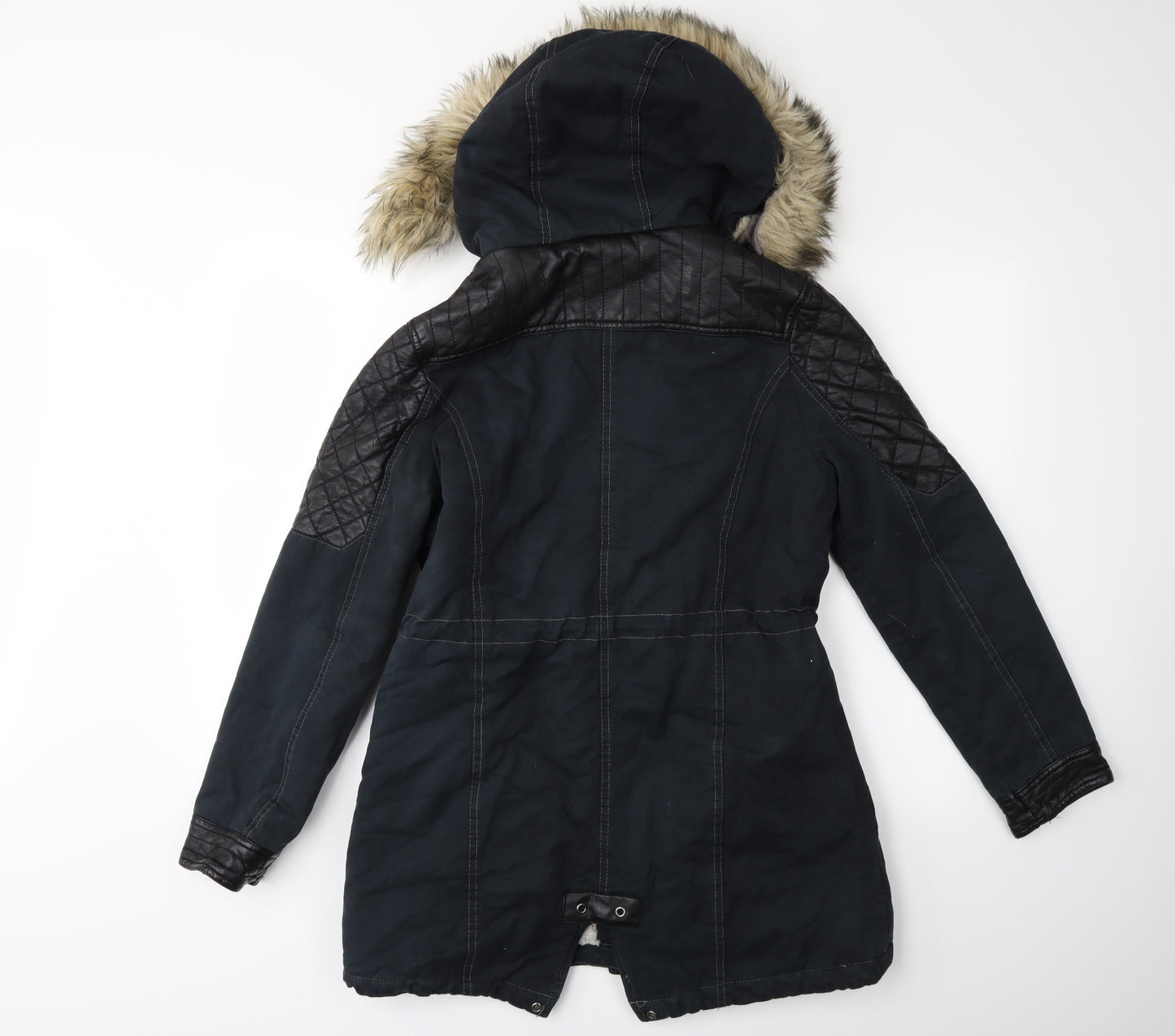 Atmosphere Womens Blue   Parka Coat Size 10