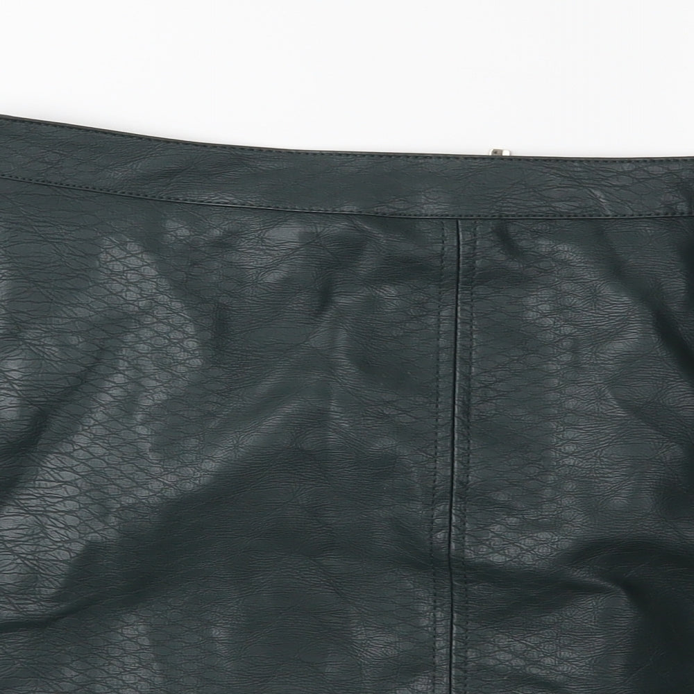 F&F Womens Green   Mini Skirt Size 10