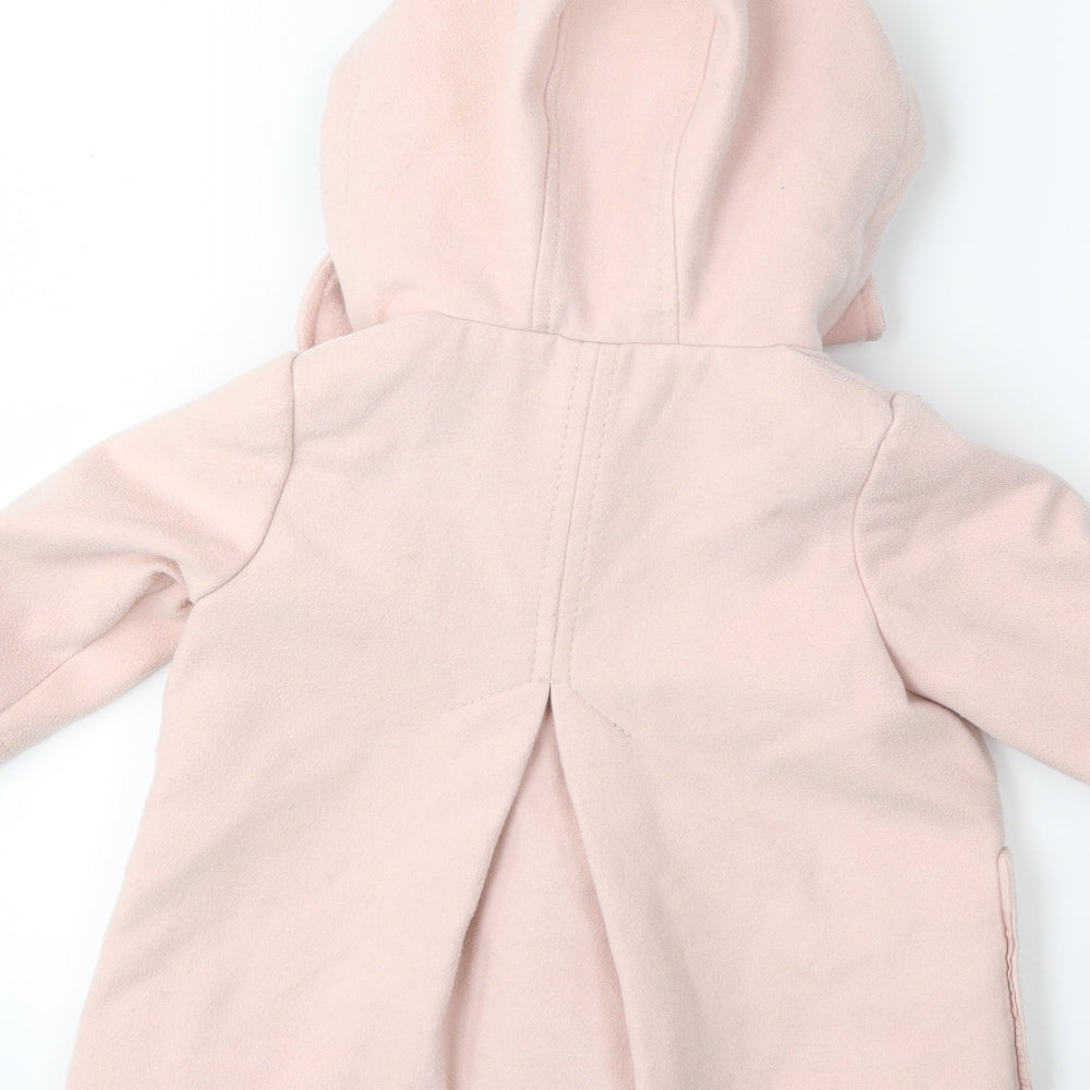 NEXT Girls Pink   Overcoat Coat Size 2 Years