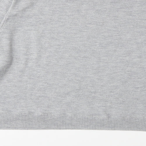 H&M Womens Grey  Knit Pullover Jumper Size L