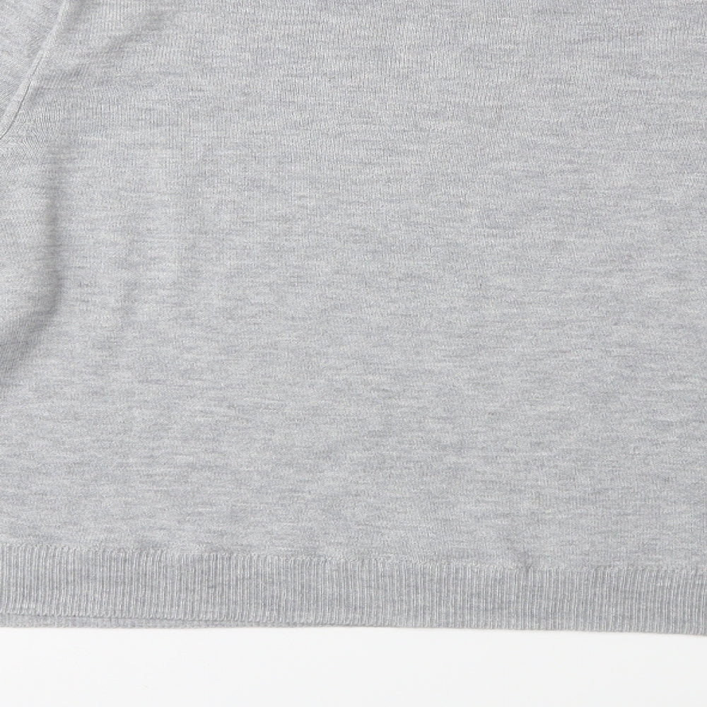 H&M Womens Grey  Knit Pullover Jumper Size L
