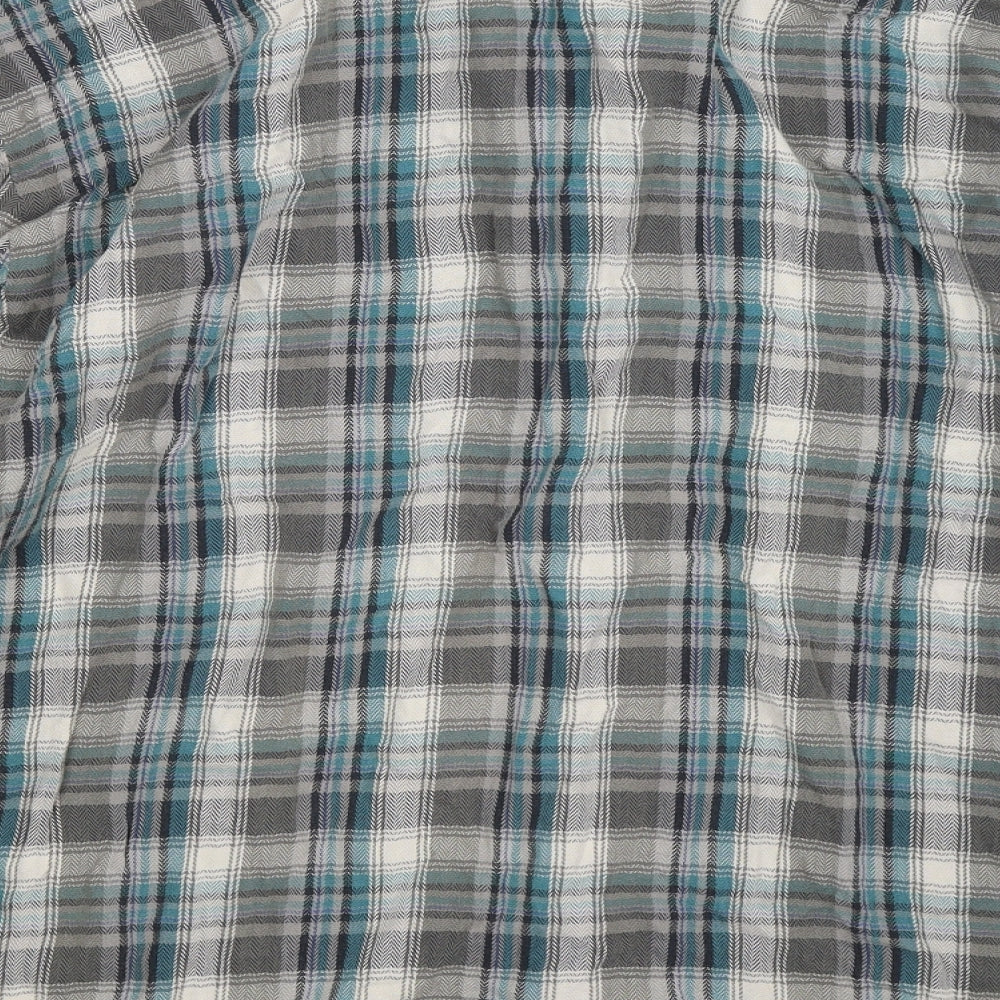 Marks and Spencer Mens Multicoloured Check   Button-Up Size M