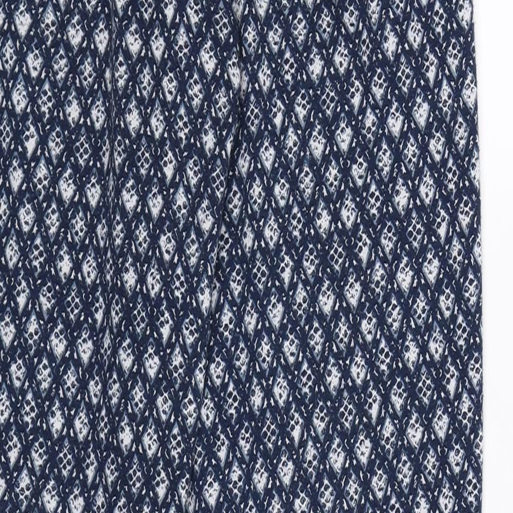 Colours of The World Mens Blue Geometric  Sweatpants Trousers Size 2XS L29 in