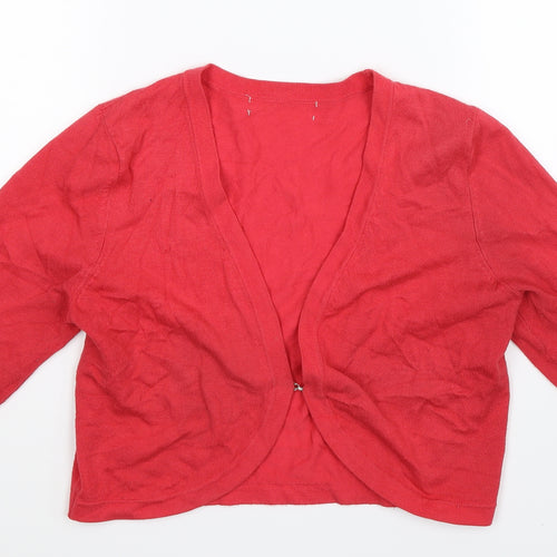 Debenhams Womens Pink  Knit Cardigan Jumper Size 10