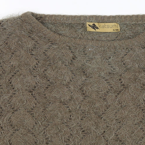 Katsumi Womens Beige  Knit Pullover Jumper Size M
