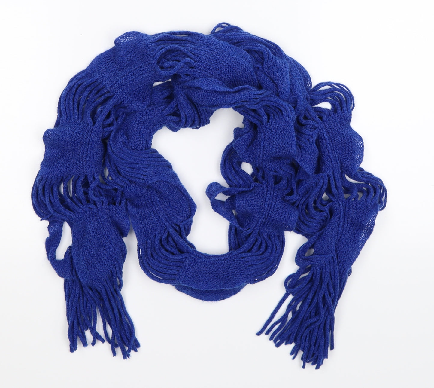 Preworn Womens Blue  Knit  Scarf
