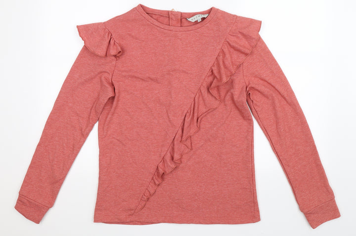 Nutmeg Womens Beige Pullover Sweatshirt Size 12