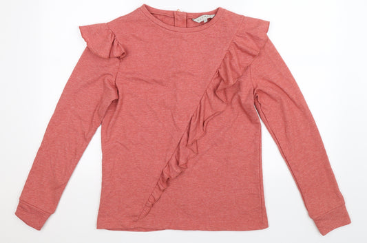 Nutmeg Womens Beige   Pullover Sweatshirt Size 12