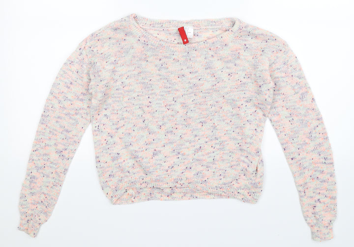 Divided Womens Multicoloured Knit Pullover Jumper Size 8
