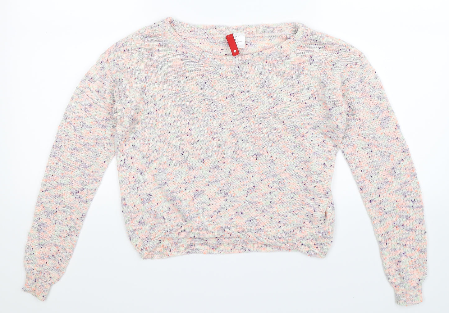 Divided Womens Multicoloured  Knit Pullover Jumper Size 8