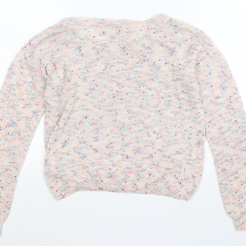 Divided Womens Multicoloured  Knit Pullover Jumper Size 8