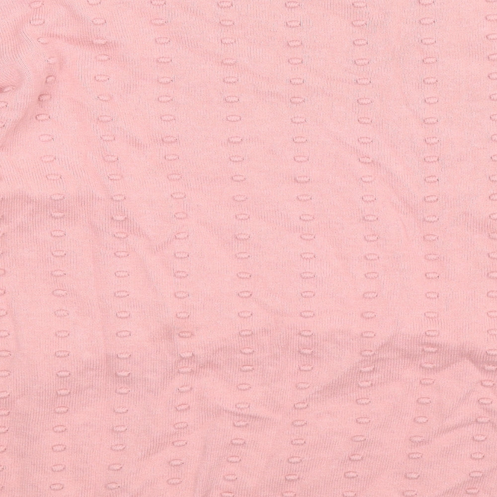 Preworn Womens Pink  Knit Pullover Jumper Size L