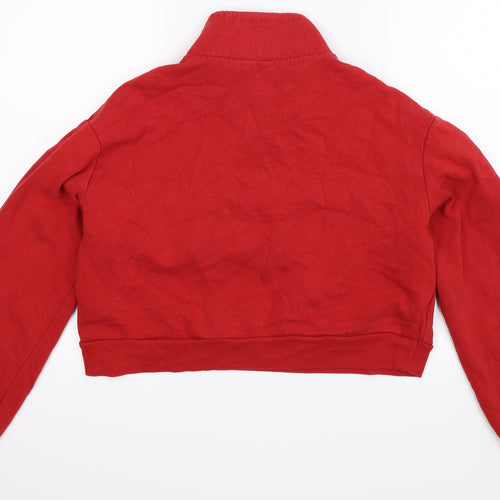 Divided Womens Red   Pullover Sweatshirt Size S