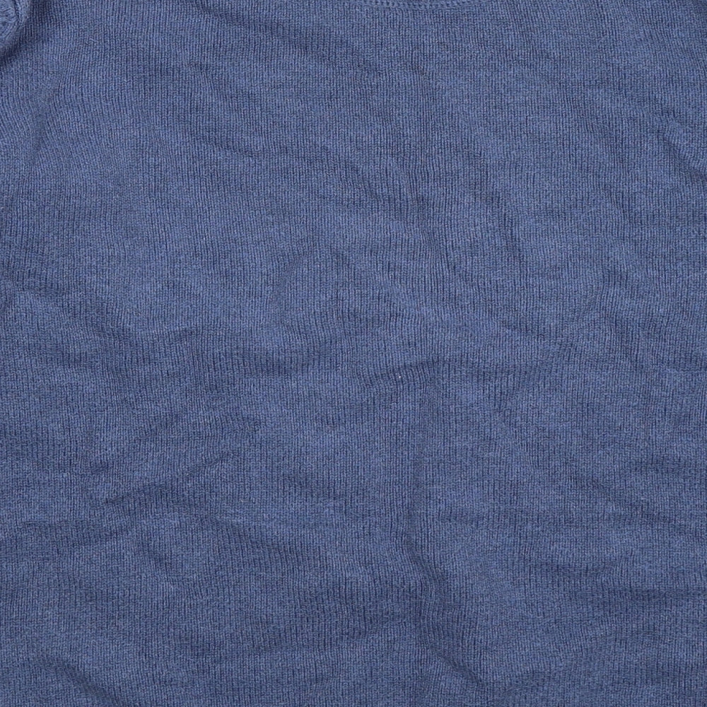 Maine Mens Blue  Knit Pullover Jumper Size M