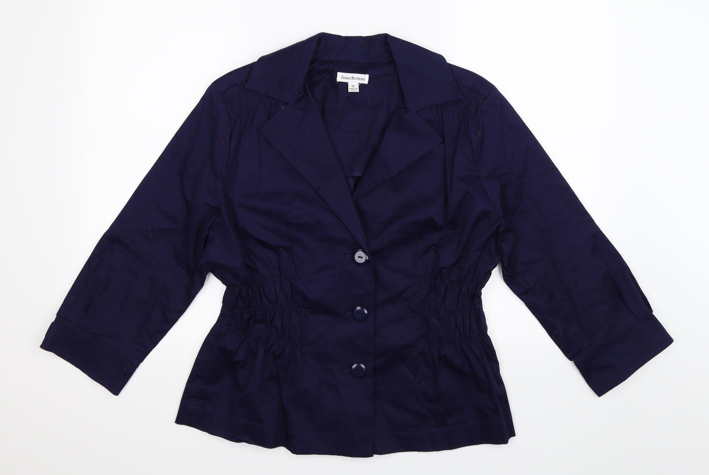Joan Rivers Womens Blue   Jacket Blazer Size XL