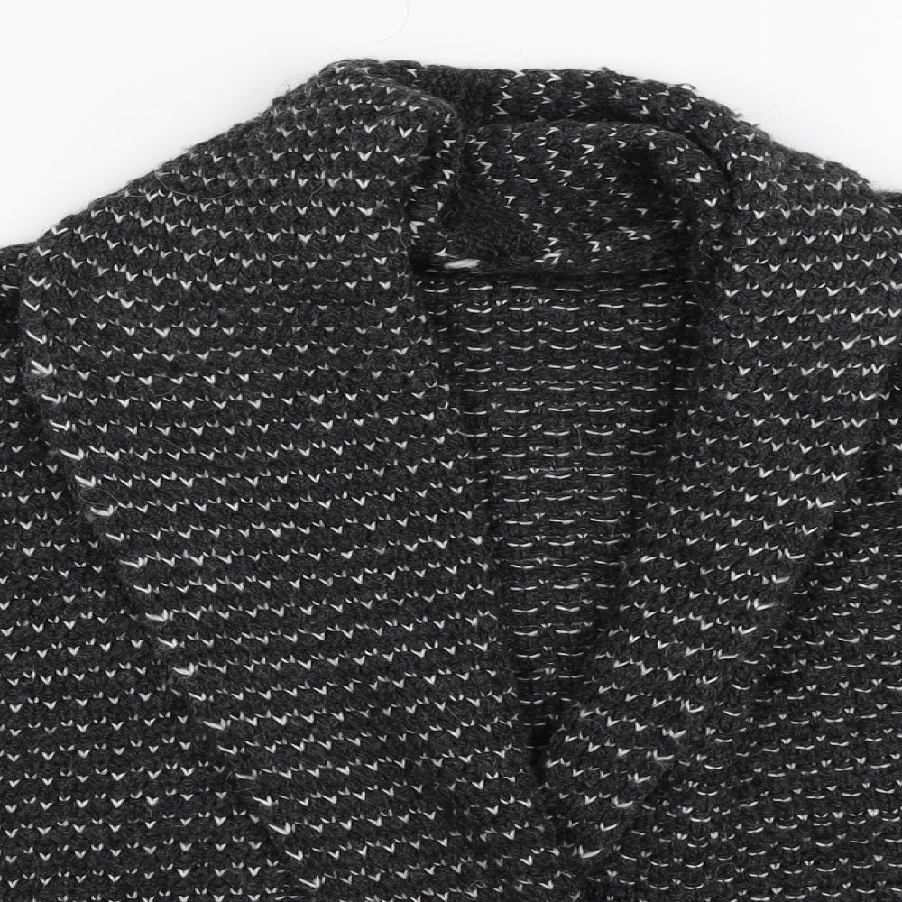 Carina Ricci Womens Grey  Knit Cardigan Jumper Size S  - Oversized