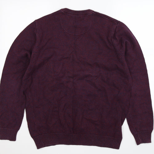 Maine Mens Blue  Knit Pullover Jumper Size M