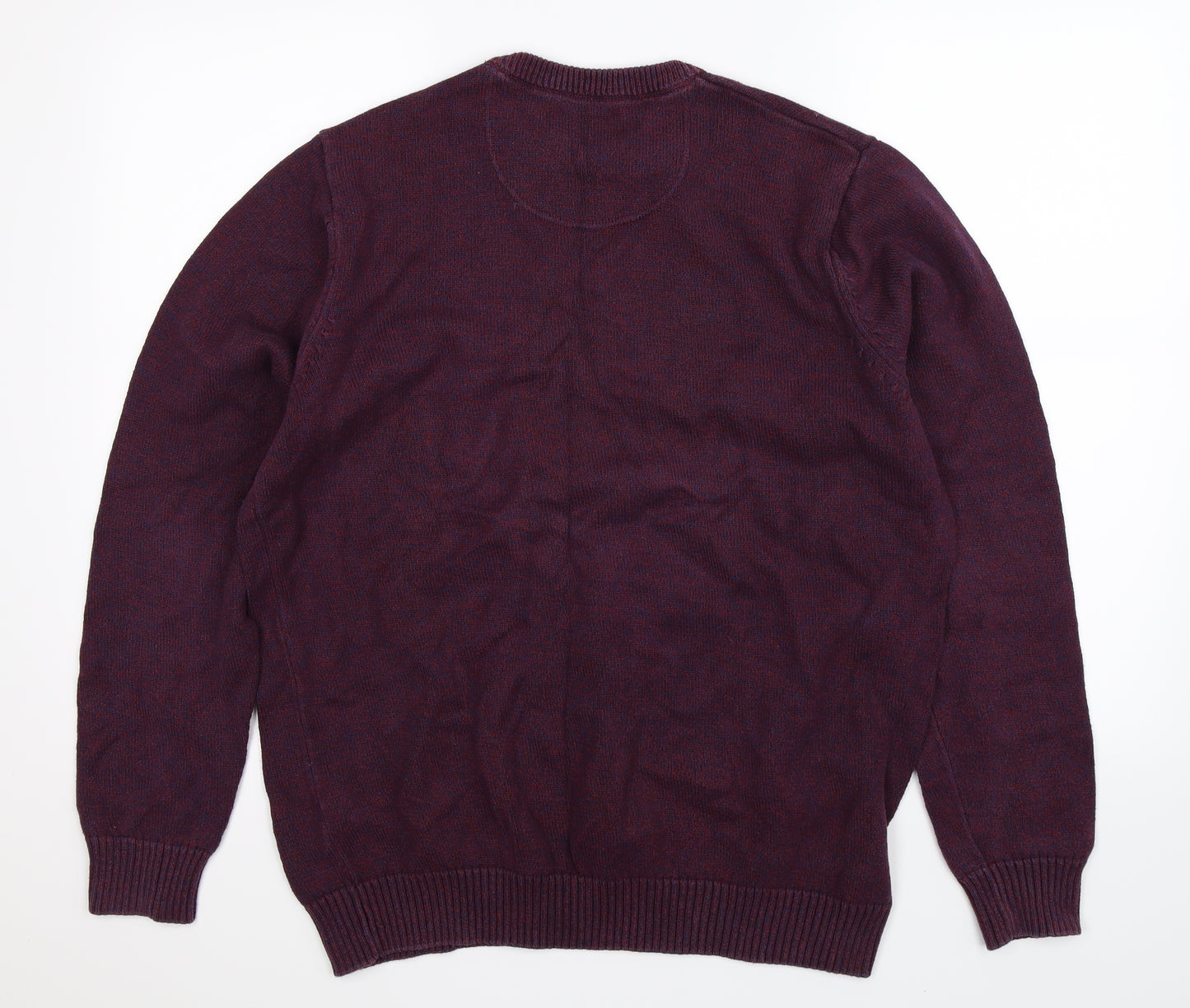 Maine Mens Blue  Knit Pullover Jumper Size M