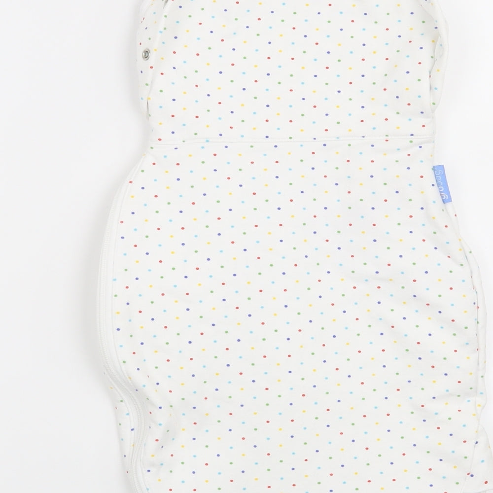 The Gro Company Baby White Polka Dot  Coverall One-Piece Size 0-3 Months