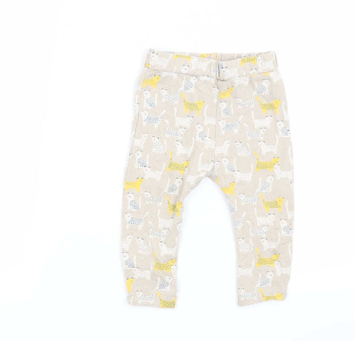 Mini Club Baby Beige   Capri Leggings Size 6-9 Months  - Leopard