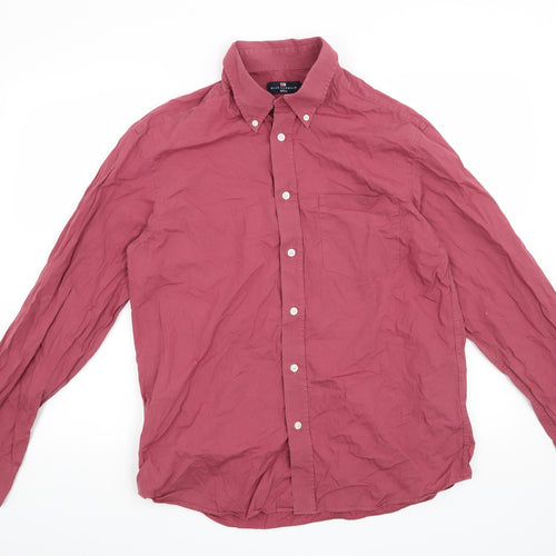 Blue Harbour Mens Red    Button-Up Size M