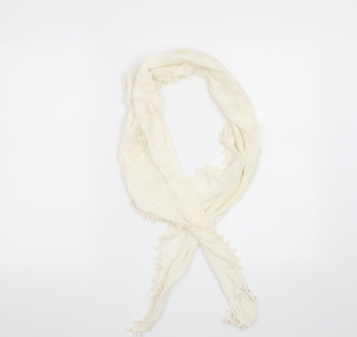 Rocha John Rocha Womens White Floral Scarf