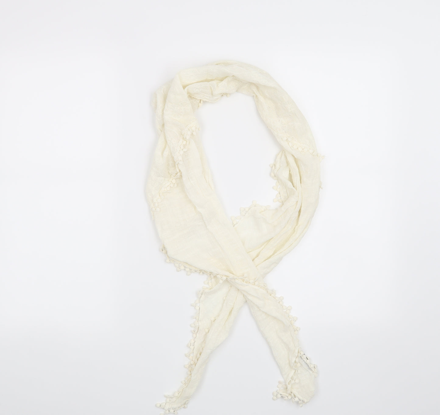Rocha John Rocha Womens White Floral   Scarf