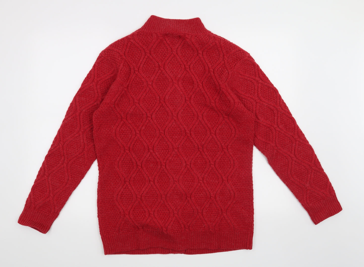 Damart Womens Red   Cardigan Jumper Size 14