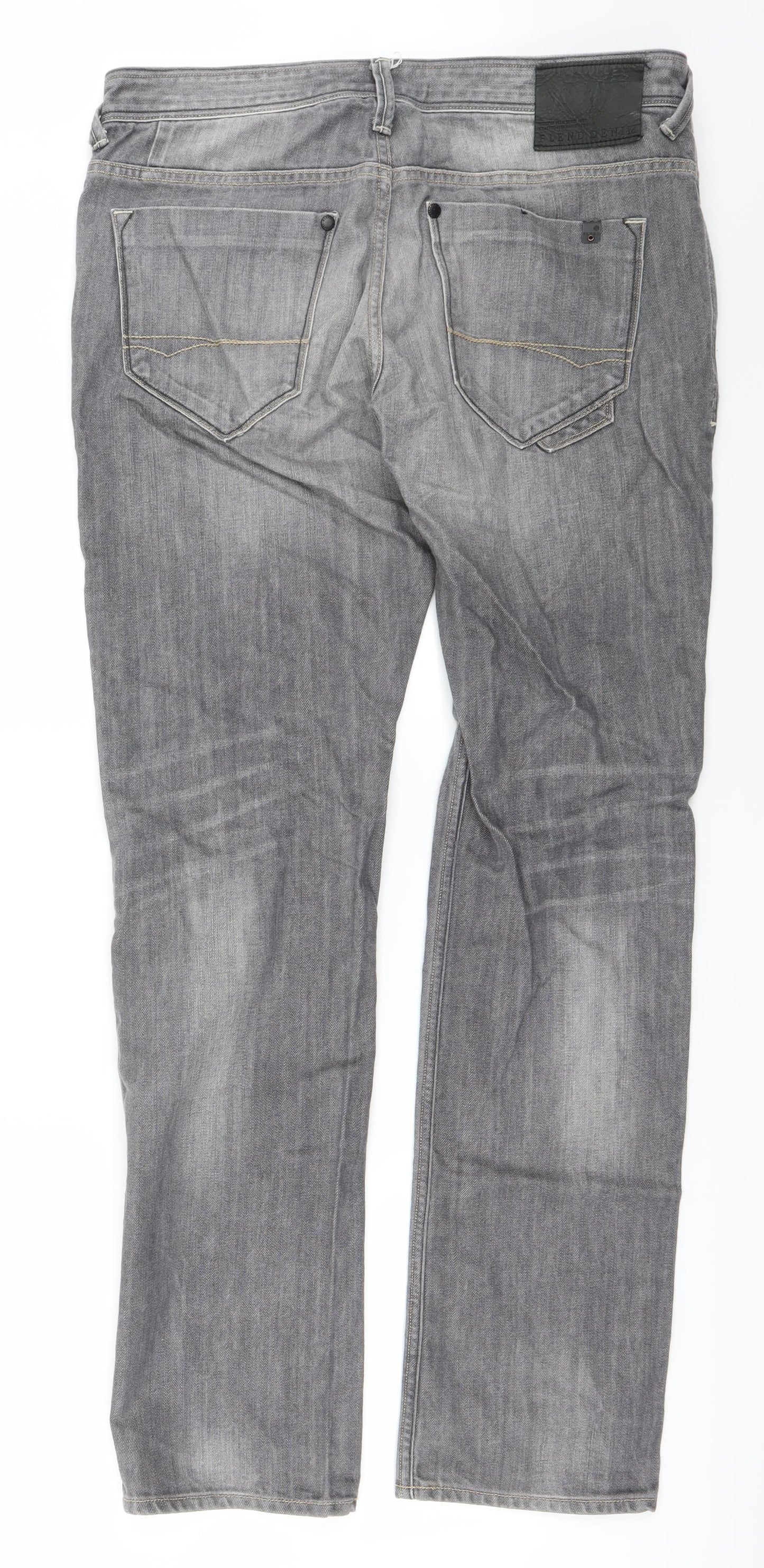 Blend Denim  Mens Grey   Straight Jeans Size 33 L32 in