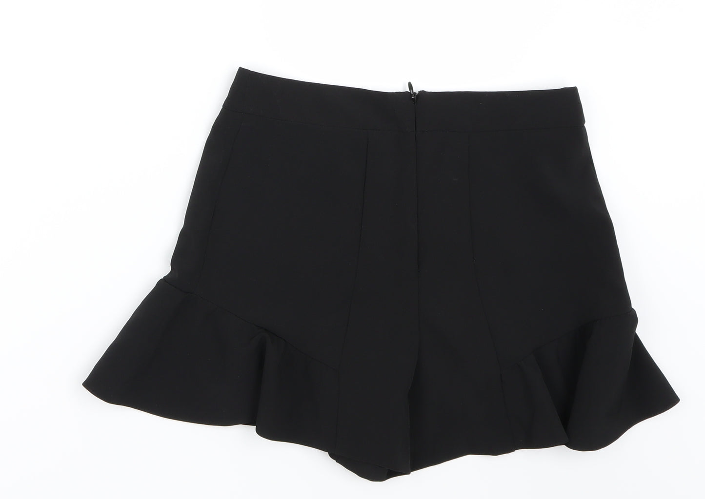 Miss Selfridge Womens Black   Paperbag Shorts Size 6