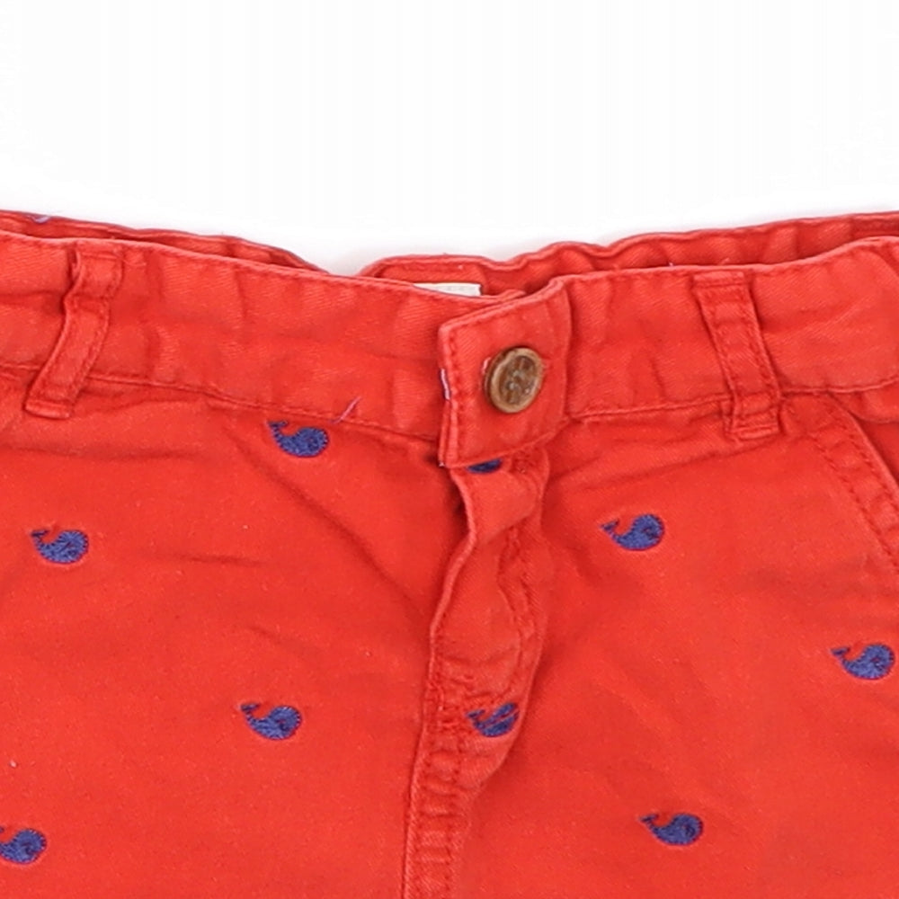 Little Treasure  Boys Red   Cropped Trousers Size 9-12 Months