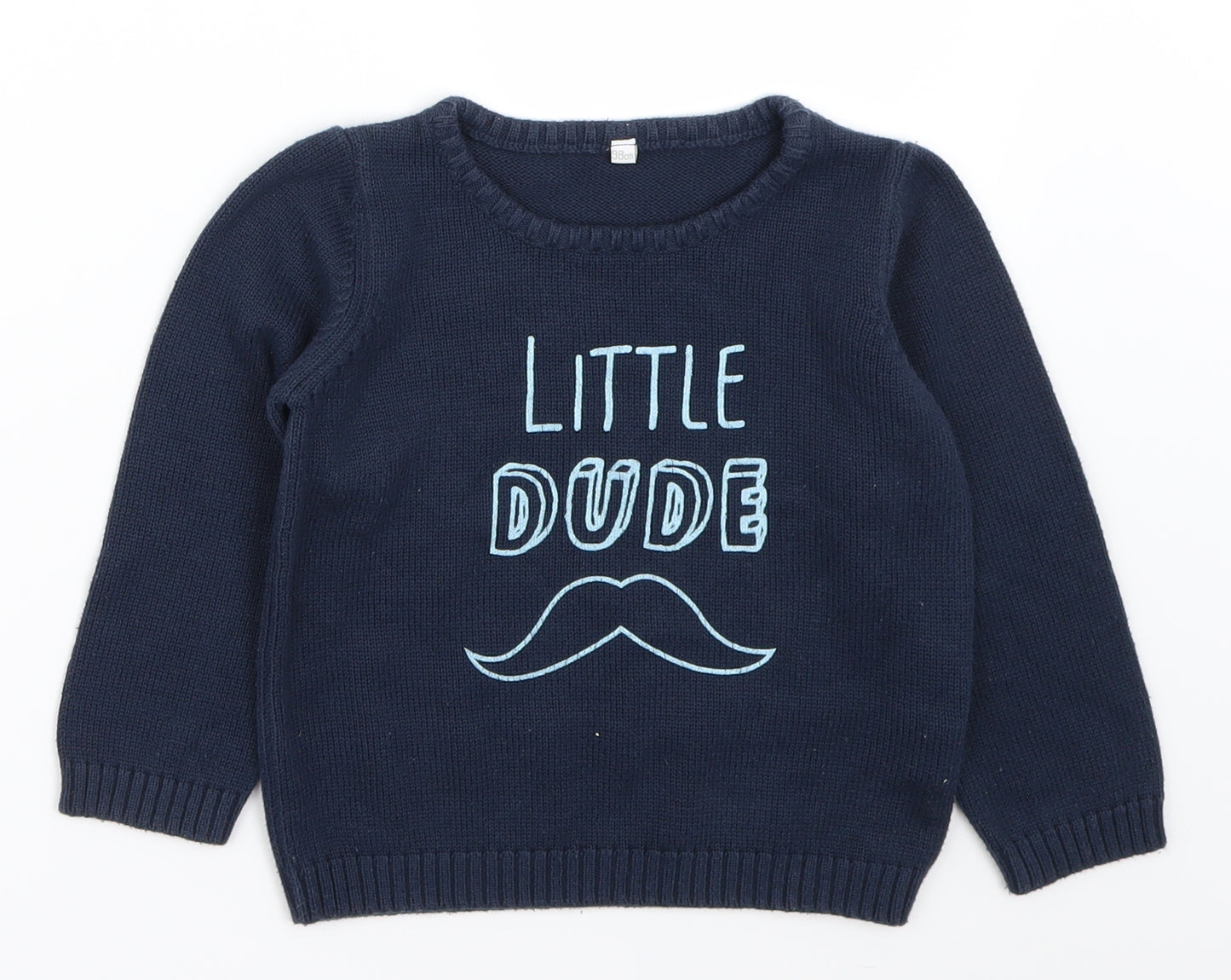 Preworn  Boys Blue   Pullover Jumper Size 3 Years