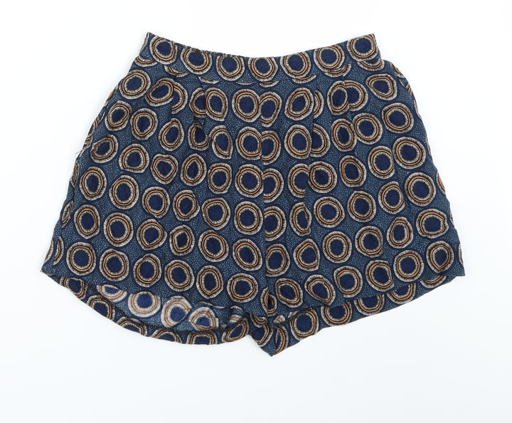 H&M Womens Blue Paperbag Shorts Size 8