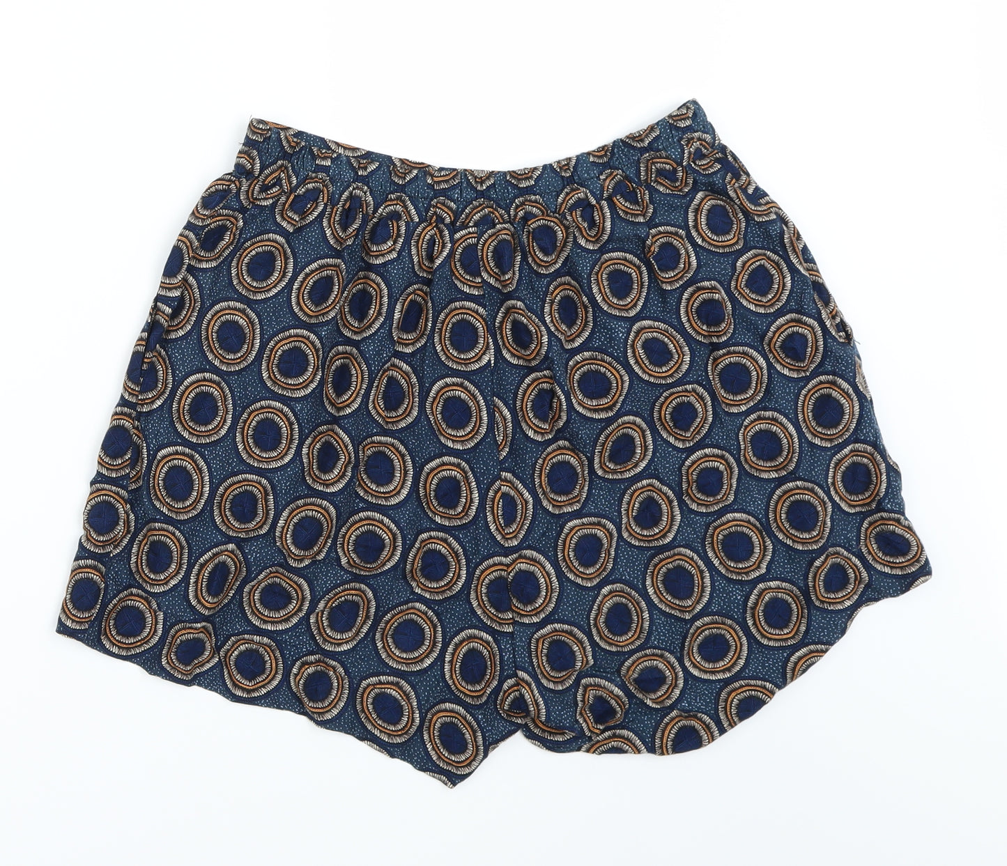 H&M Womens Blue   Paperbag Shorts Size 8