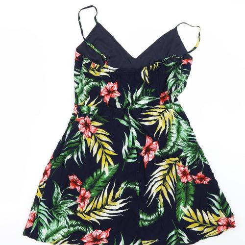 Favlux Womens Blue Floral  Fit & Flare  Size L