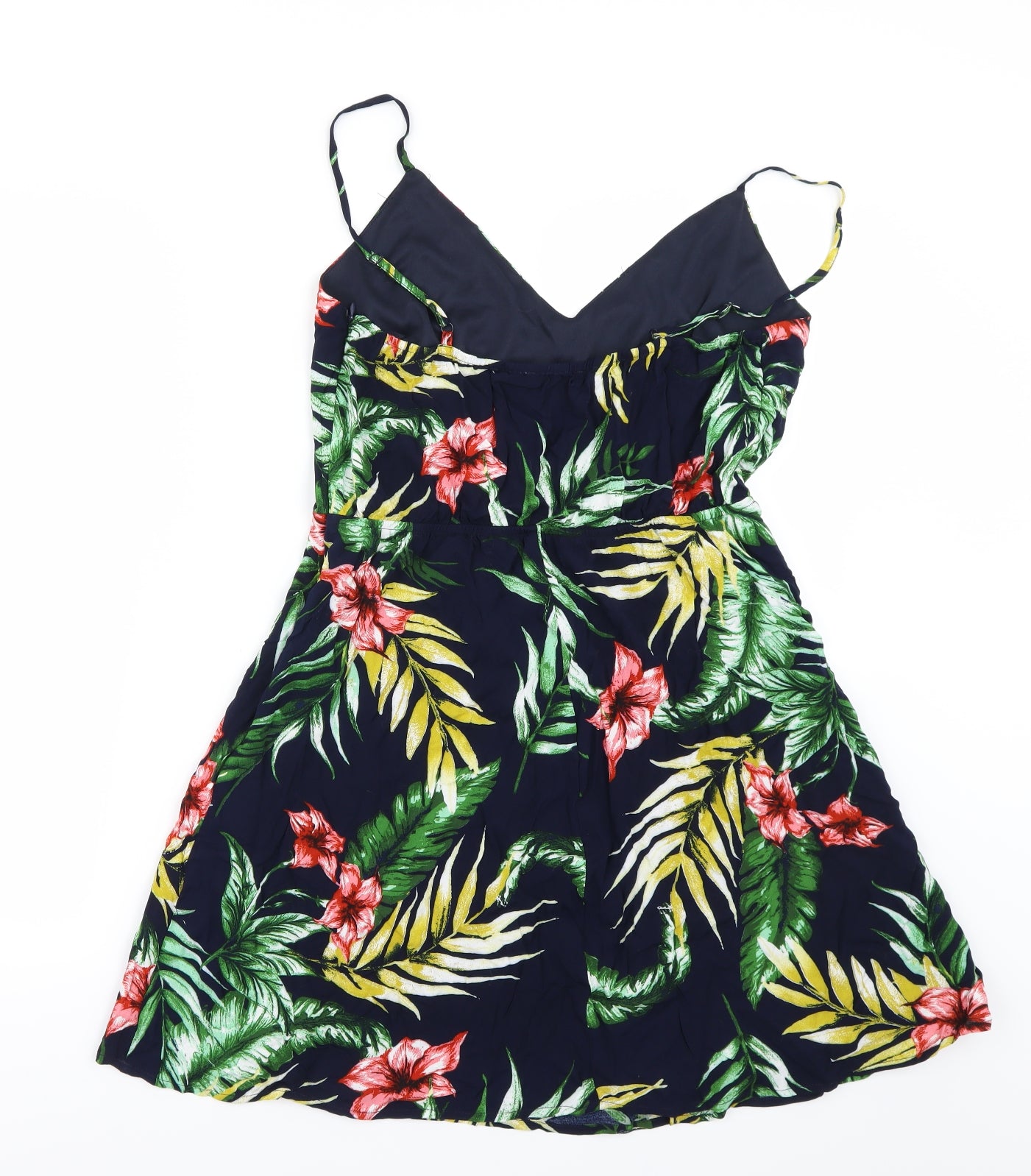 Favlux Womens Blue Floral  Fit & Flare  Size L