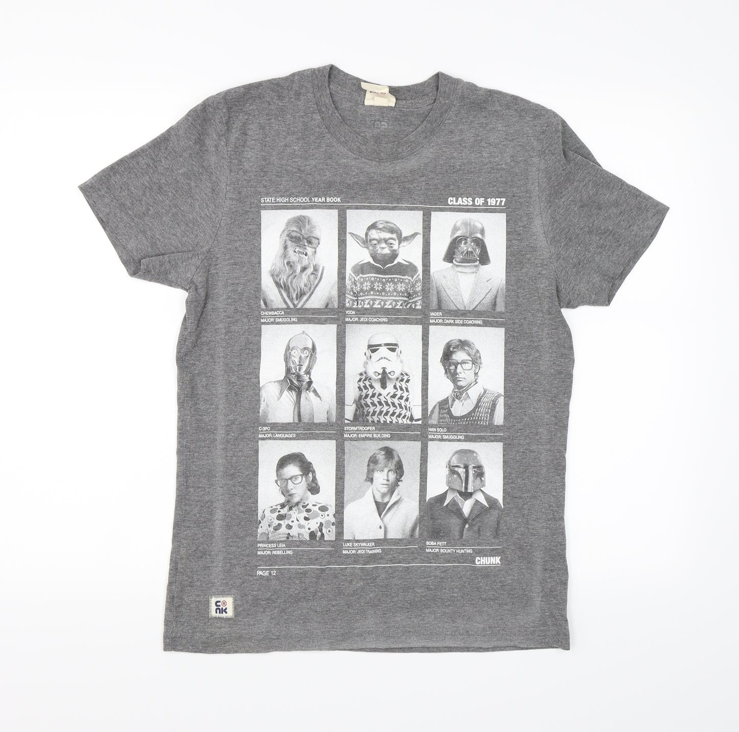 Star Wars Mens Grey    T-Shirt Size S  - Star Wars T-Shirt